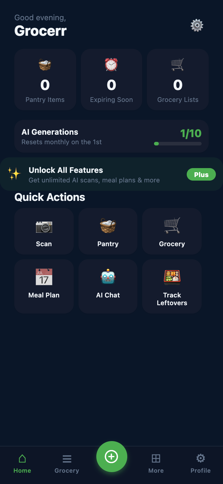 Grocerr AI Dashboard